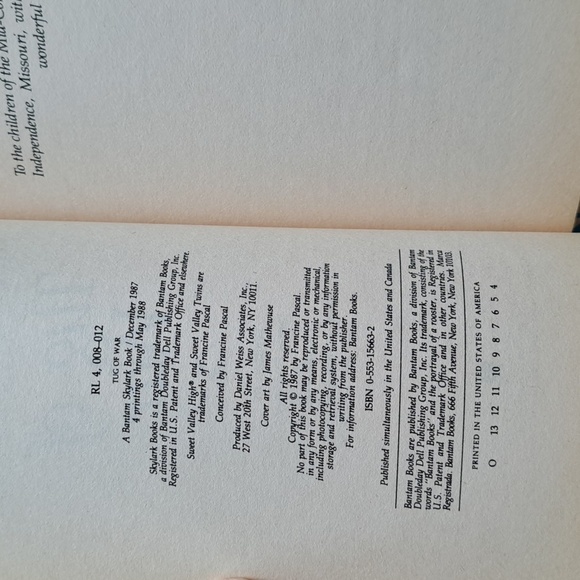 Sweet Valley Twins Book Set Teen Fiction Reading Set Of 6 Books Vintage 1980's - Picture 9 of 11